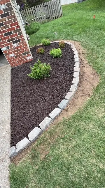 Finished landscape border