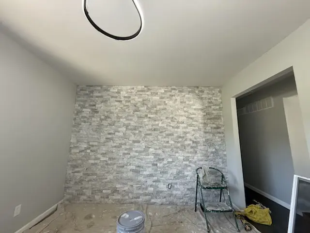 Interior feature wall installation
