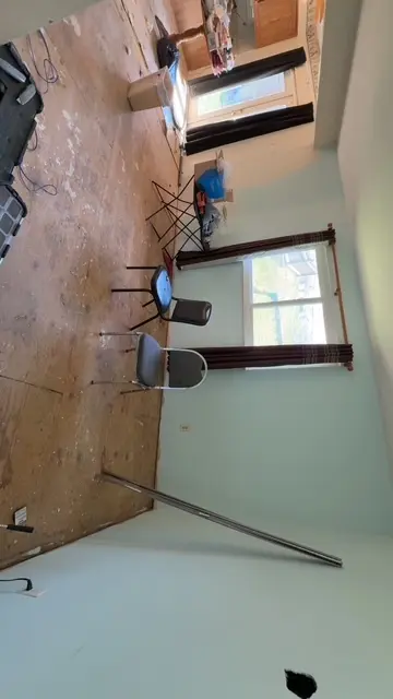 Lower-level room before work