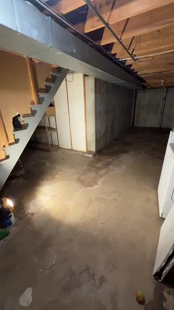Original basement utility area