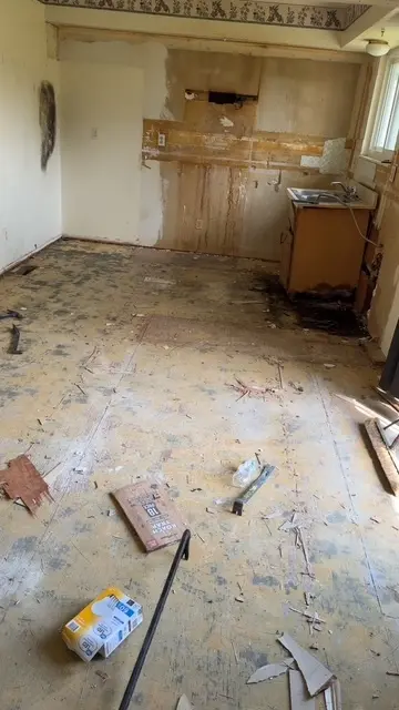 Interior demolition progress