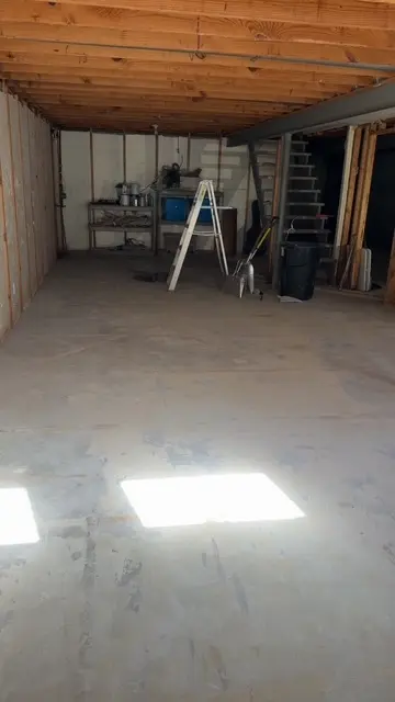 Basement cleared for rebuilding
