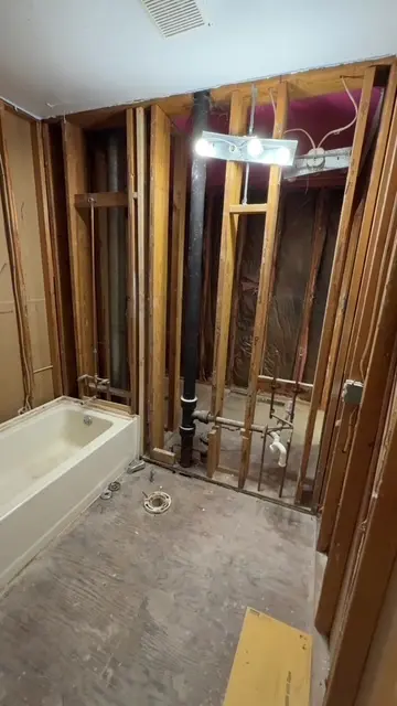 Bathroom rebuild in progress