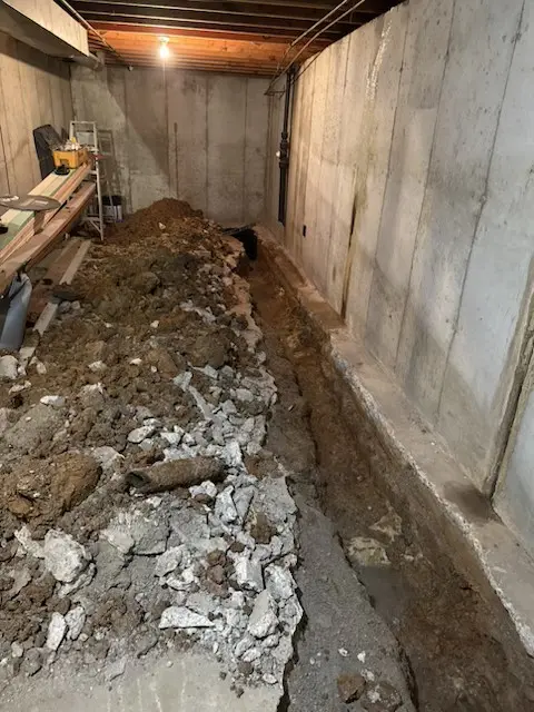 Drainage and foundation work