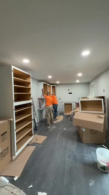 Kitchen renovation in progress
