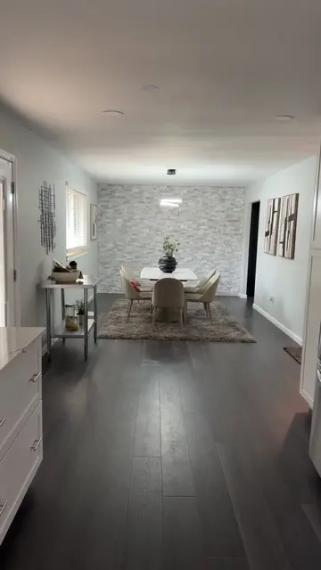 Updated dining and living space
