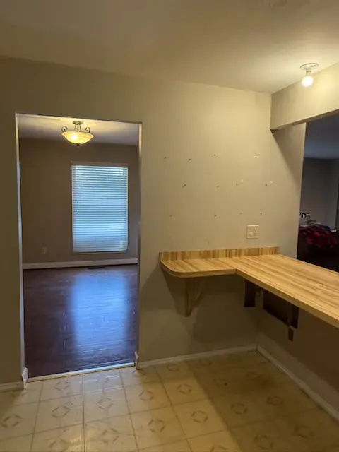 Original kitchen and dining area