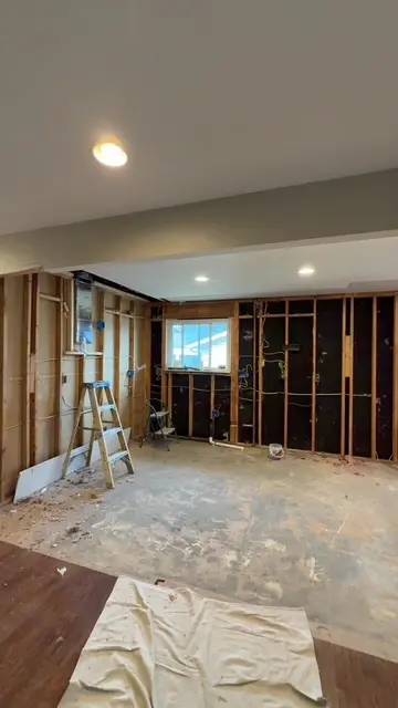 Interior framing and preparation