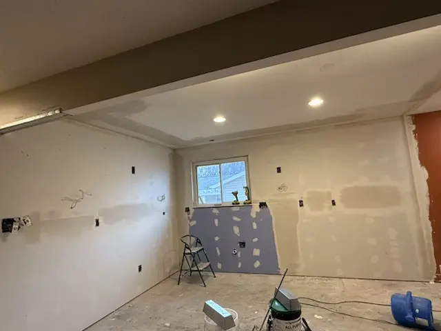 Drywall and electrical installation
