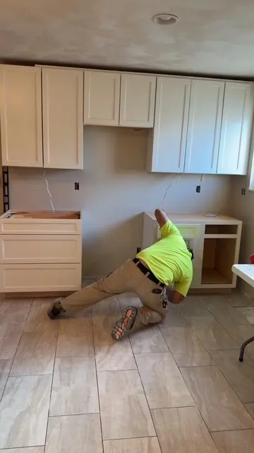 Cabinet and flooring finish work